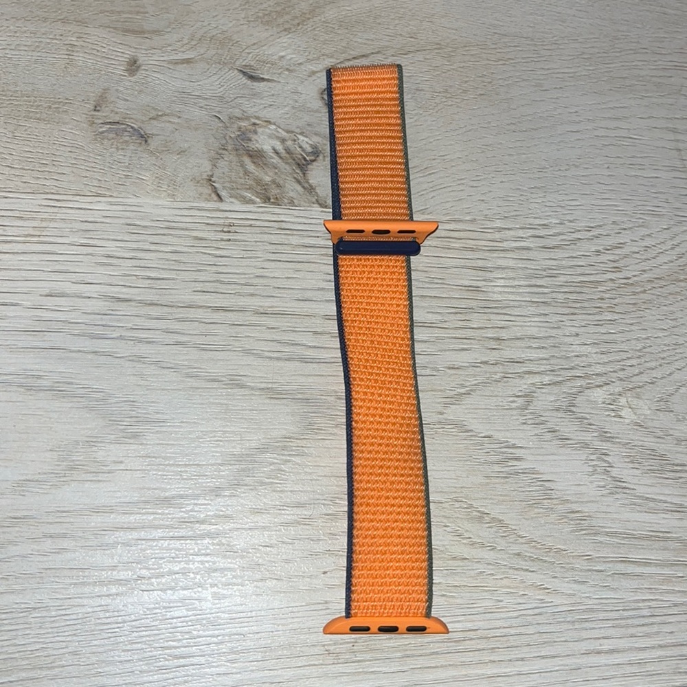 Apple orange nylon solo loop